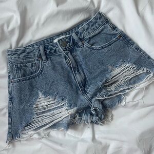 Pacsun high rise festival Jean shorts